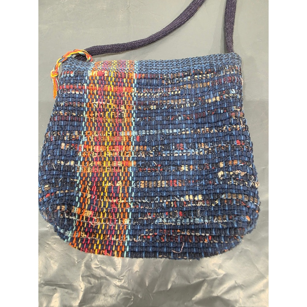 Woven Crossbody Bag, Small Tapestry Handbag, Colorful Accent Purse Unique Design - Picture 3 of 8